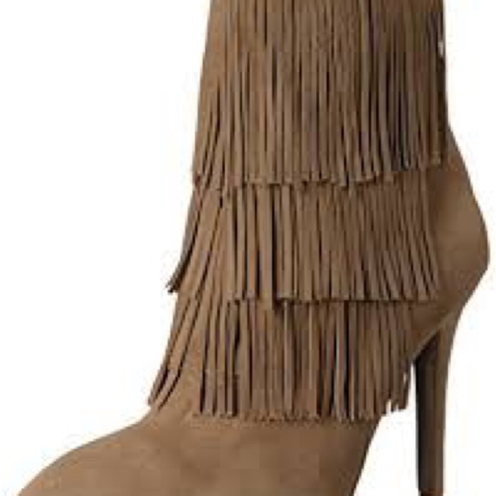 Kristin Cavallari Charm Fringe Booties Sz 8.5